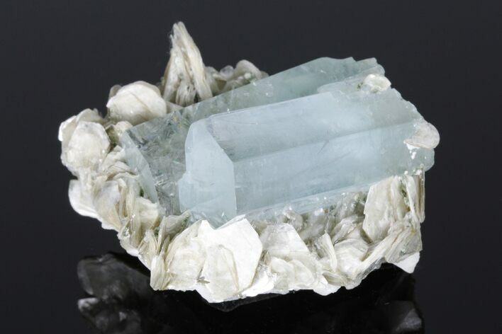 Gemmy Aquamarine, Muscovite and Feldspar Association - Pakistan #175079